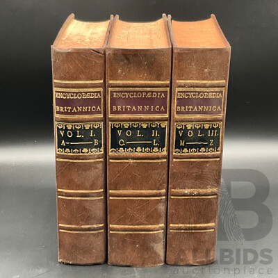 ENCYCLOPEDIA BRITANNICA Vol.I to Vol III.