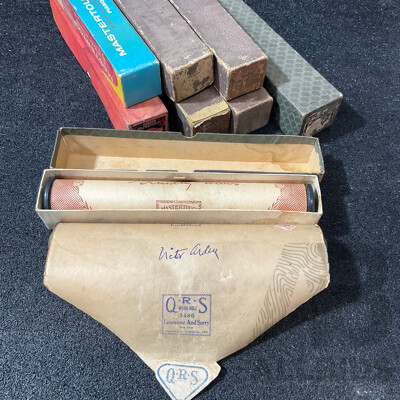 Assorted Pianola Rolls, Including Mastertouch Hand Plaqued Rolls - Lot of 9