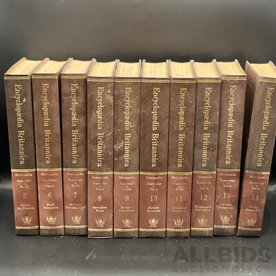Encyclopaedia Britanica Volumes 5 to 14 - Lot of 10