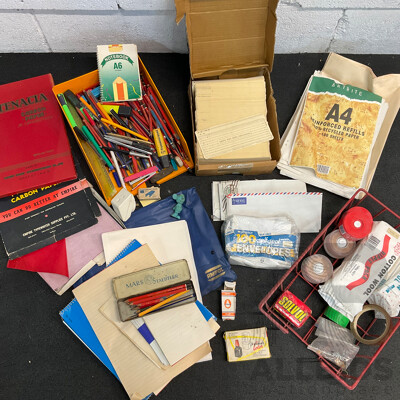 Assorted Vintage Office and Stationery Supplies