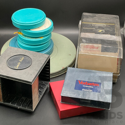 Assorted Vintage Retro Media Storage and Accessories