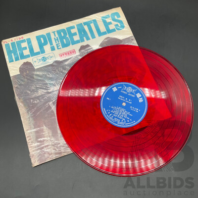 the Beatles – Help! Taiwanese Unofficial Reissue LP, First Record FL-1198, Translucent Red Vinyl, Circa 1967