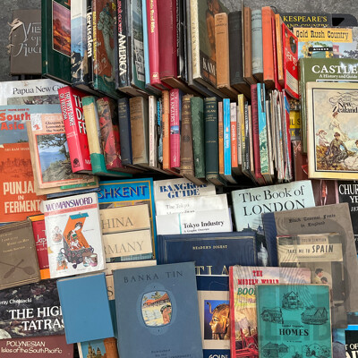 Collection of Vintage Travel Books