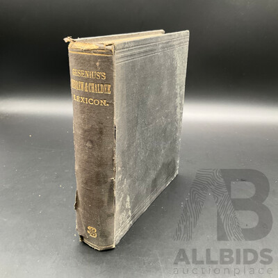 GESENIUS - Herbrew and Chaldee Lexicon to the Old Testament Scriptures
