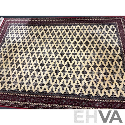 Bokhara Style 100% New Zealand Wool Carpet by RUBY COLLECTION 160x230cm