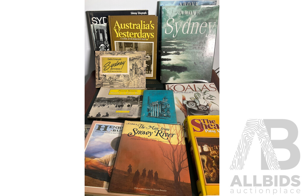 Collection of Australian History, Sydney and Literature Books - Lot of 12