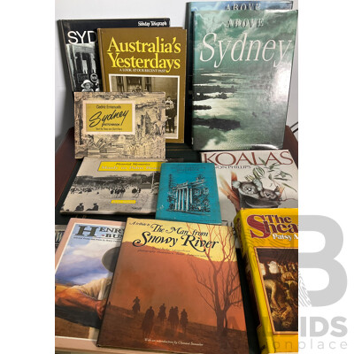 Collection of Australian History, Sydney and Literature Books - Lot of 12