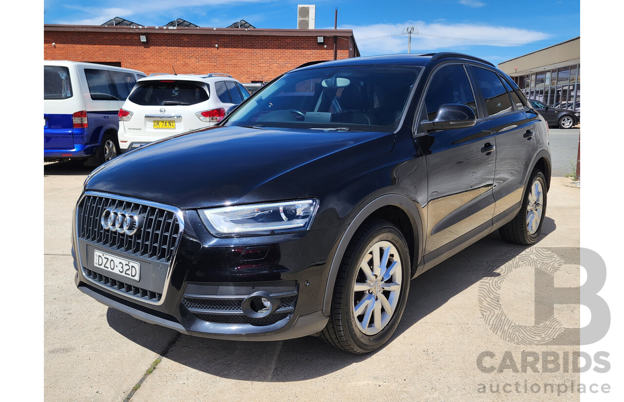 9/2013 Audi Q3 2.0 TDI Quattro (103kw) 8U MY14 4d Wagon Black 2.0L