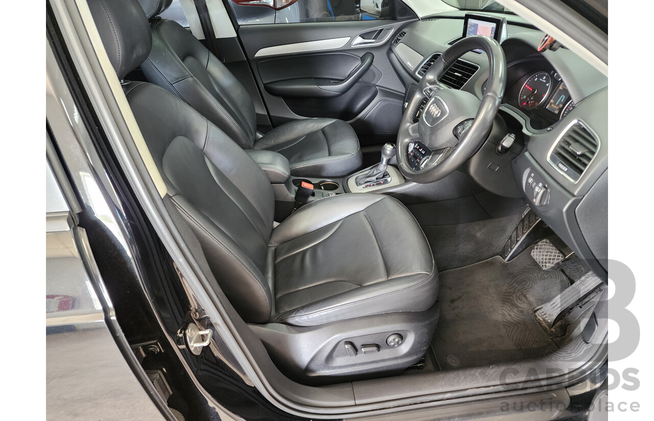 9/2013 Audi Q3 2.0 TDI Quattro (103kw) 8U MY14 4d Wagon Black 2.0L