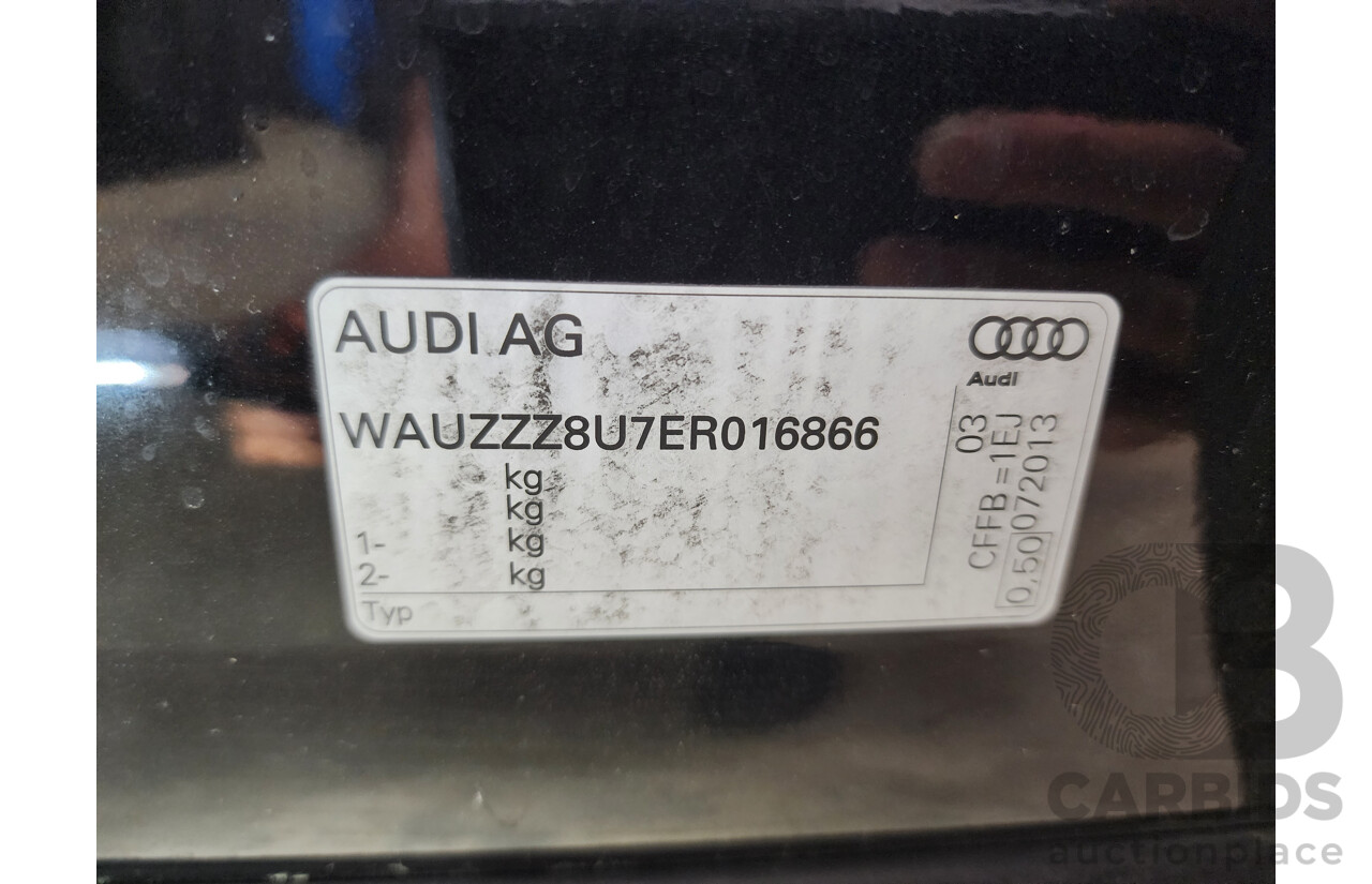 9/2013 Audi Q3 2.0 TDI Quattro (103kw) 8U MY14 4d Wagon Black 2.0L