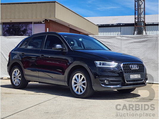 9/2013 Audi Q3 2.0 TDI Quattro (103kw) 8U MY14 4d Wagon Black 2.0L
