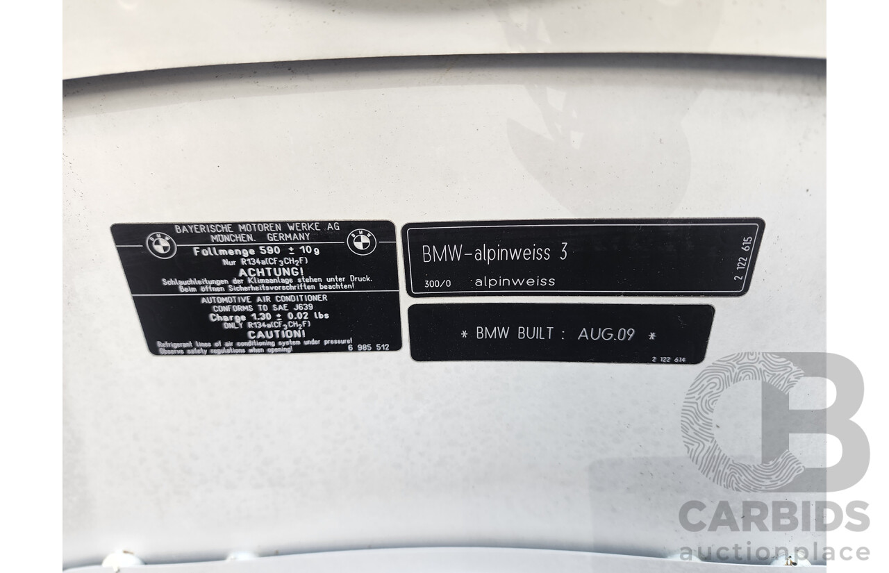 10/2009 Bmw 3 20i Executive E90 MY09 4d Sedan White 2.0L