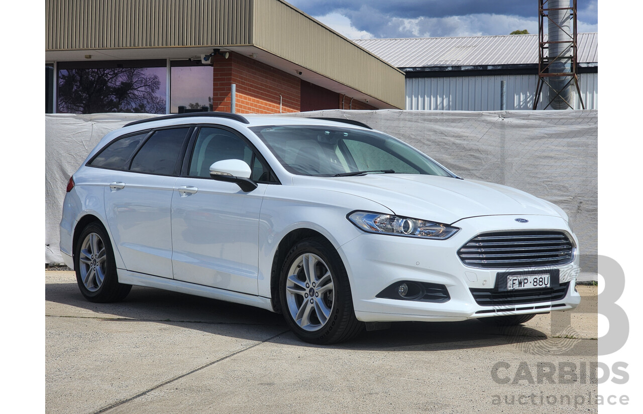 11/2017 Ford Mondeo Ambiente TDCi MD 4d Wagon White 2.0L