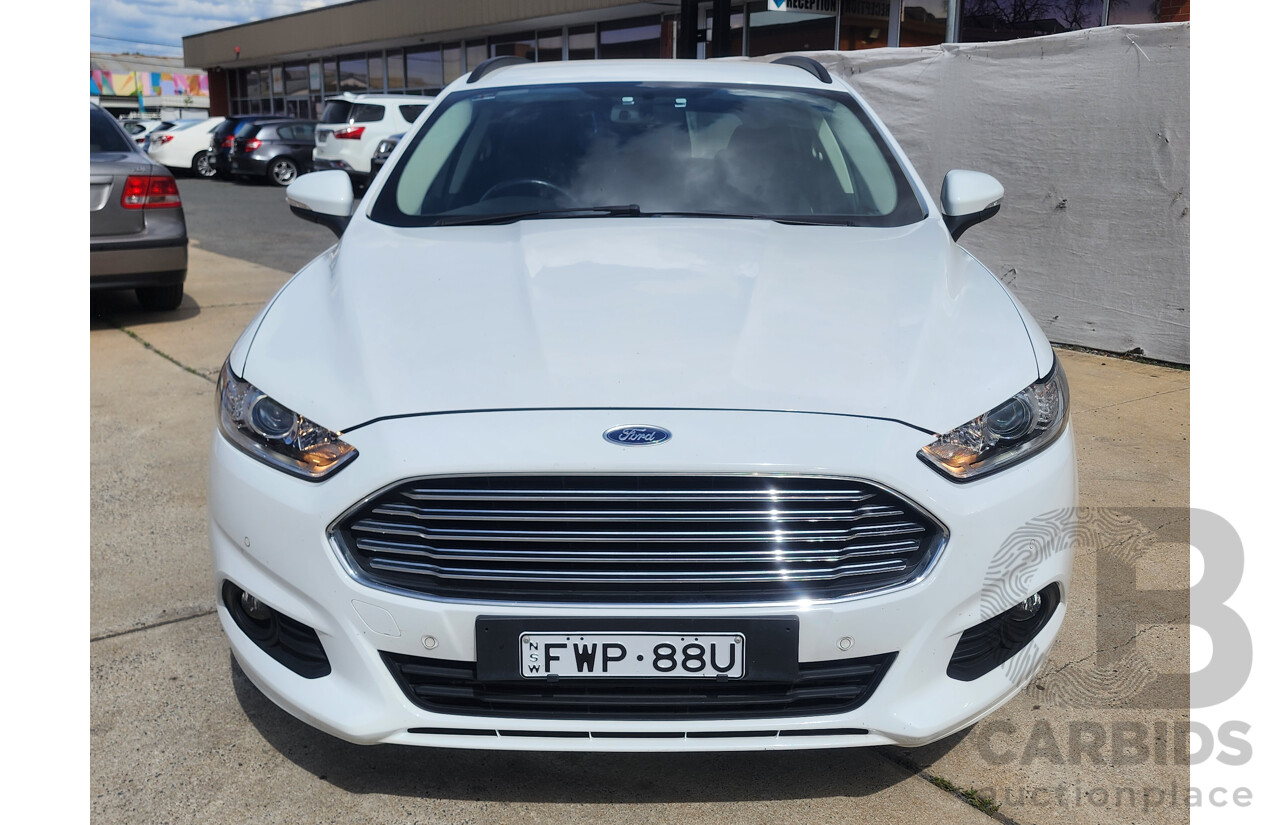11/2017 Ford Mondeo Ambiente TDCi MD 4d Wagon White 2.0L