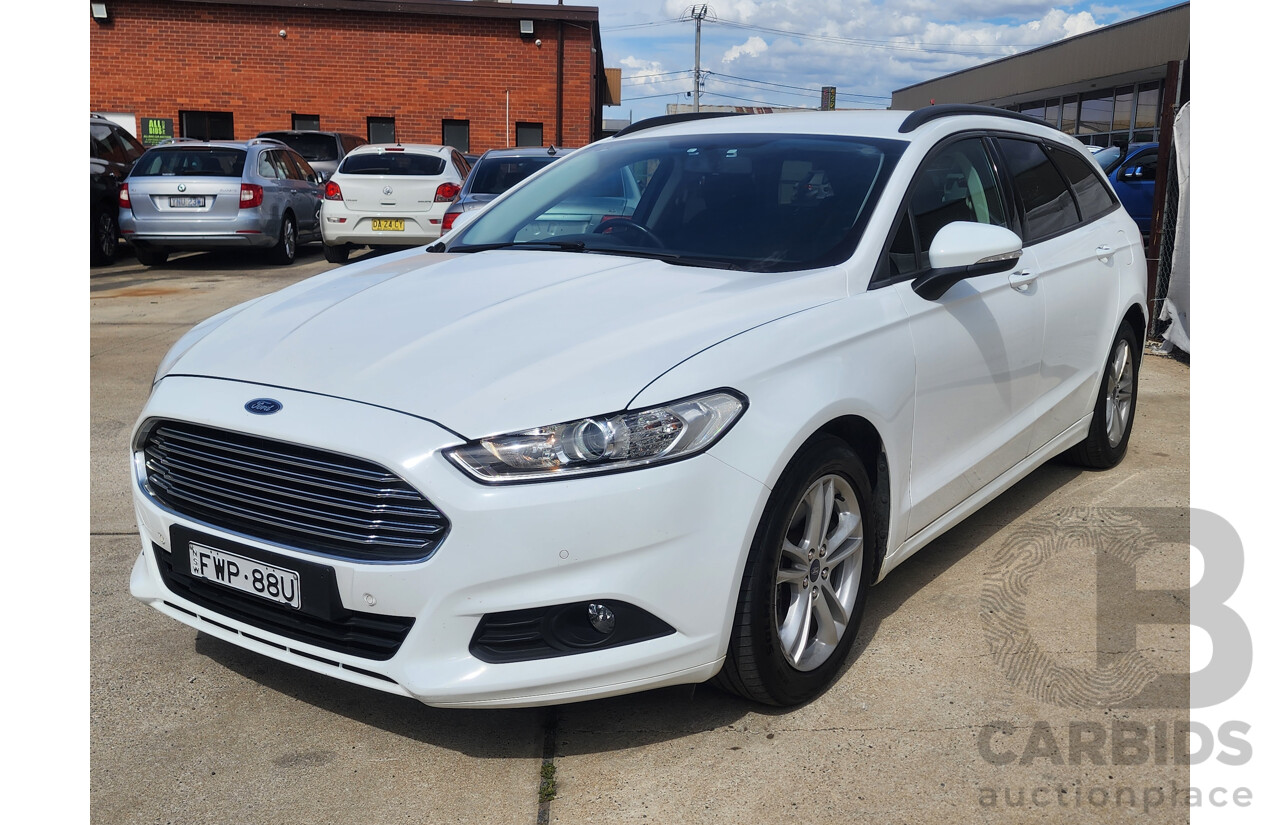 11/2017 Ford Mondeo Ambiente TDCi MD 4d Wagon White 2.0L
