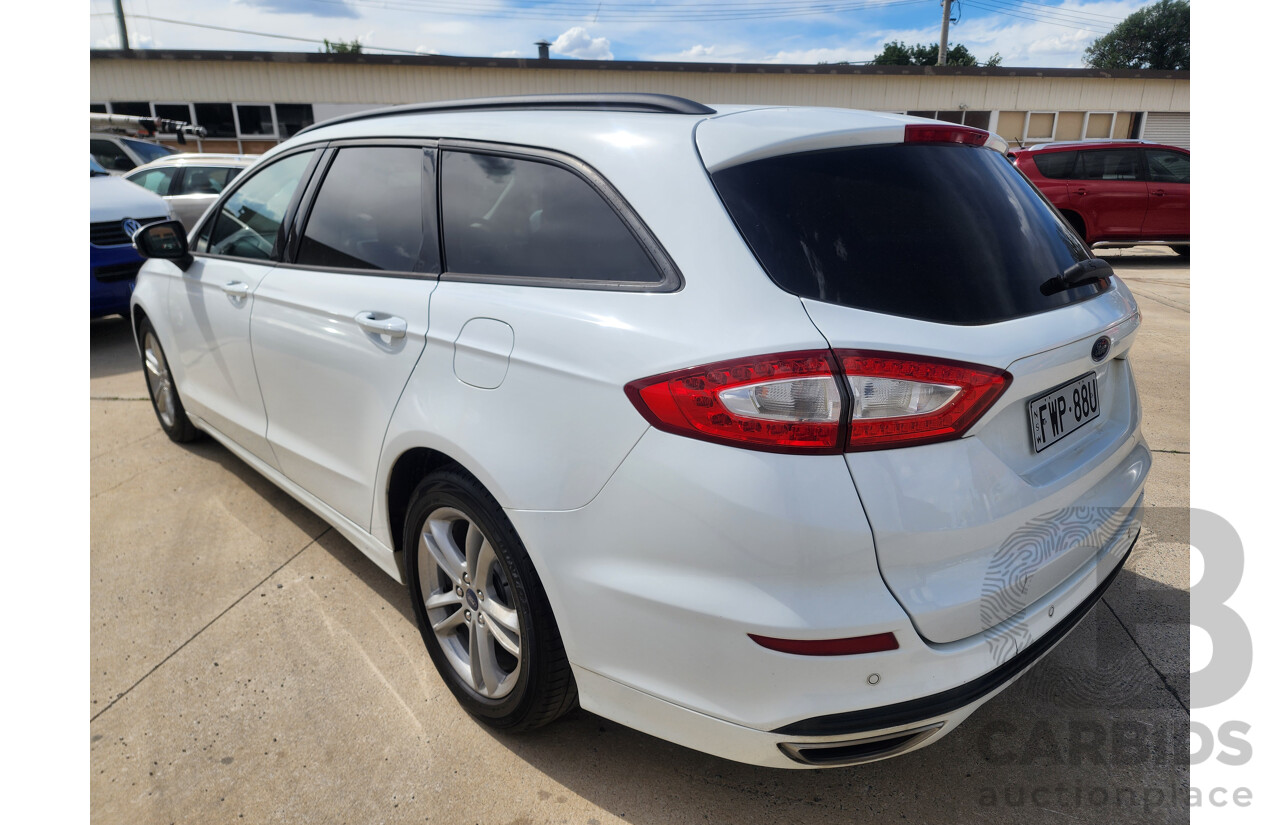 11/2017 Ford Mondeo Ambiente TDCi MD 4d Wagon White 2.0L