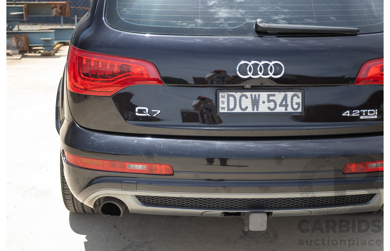 11/2012 Audi Q7 4.2 TDI Quattro (AWD) MY12 4D Wagon Black Twin Turbo 4.1L V8