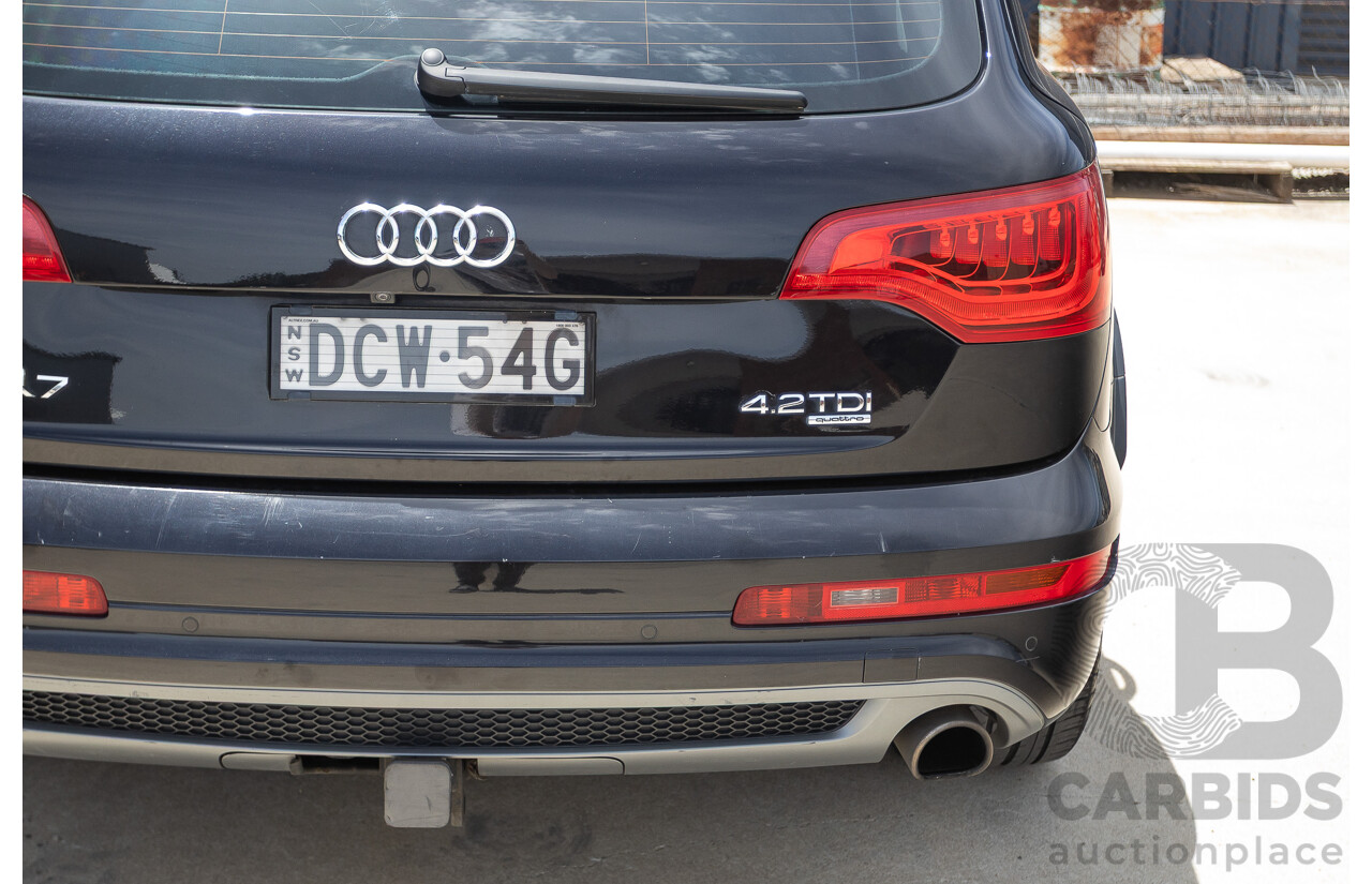 11/2012 Audi Q7 4.2 TDI Quattro (AWD) MY12 4D Wagon Black Twin Turbo 4.1L V8