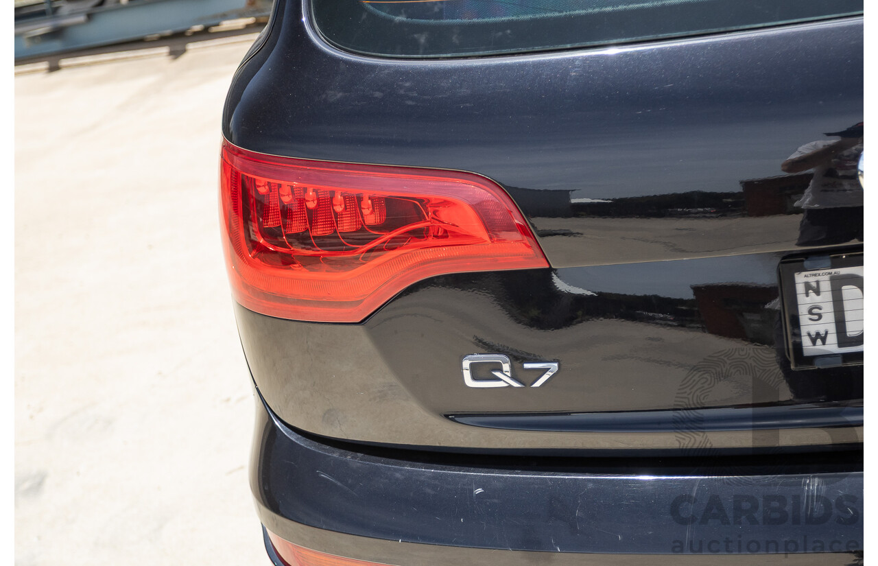 11/2012 Audi Q7 4.2 TDI Quattro (AWD) MY12 4D Wagon Black Twin Turbo 4.1L V8