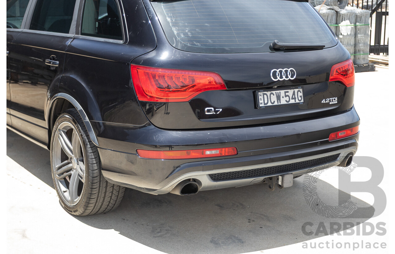 11/2012 Audi Q7 4.2 TDI Quattro (AWD) MY12 4D Wagon Black Twin Turbo 4.1L V8