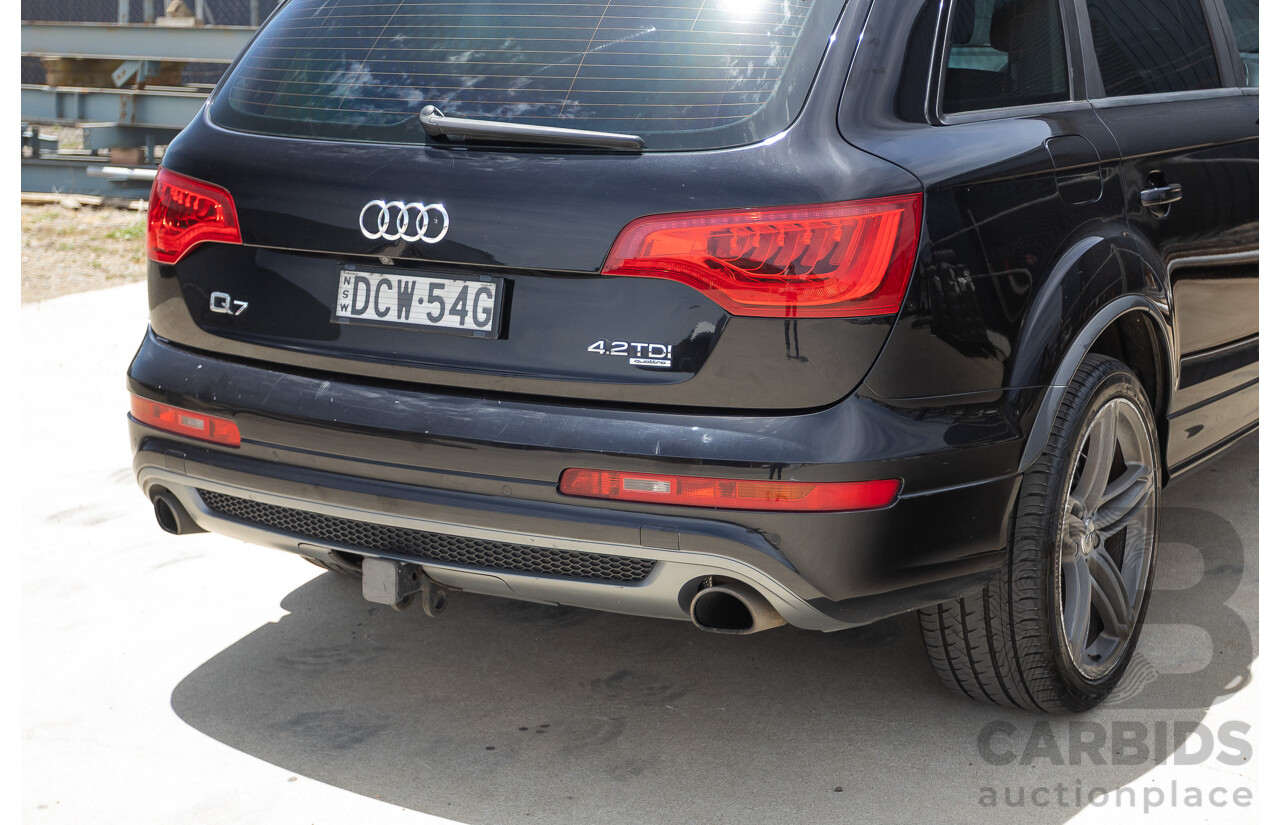 11/2012 Audi Q7 4.2 TDI Quattro (AWD) MY12 4D Wagon Black Twin Turbo 4.1L V8