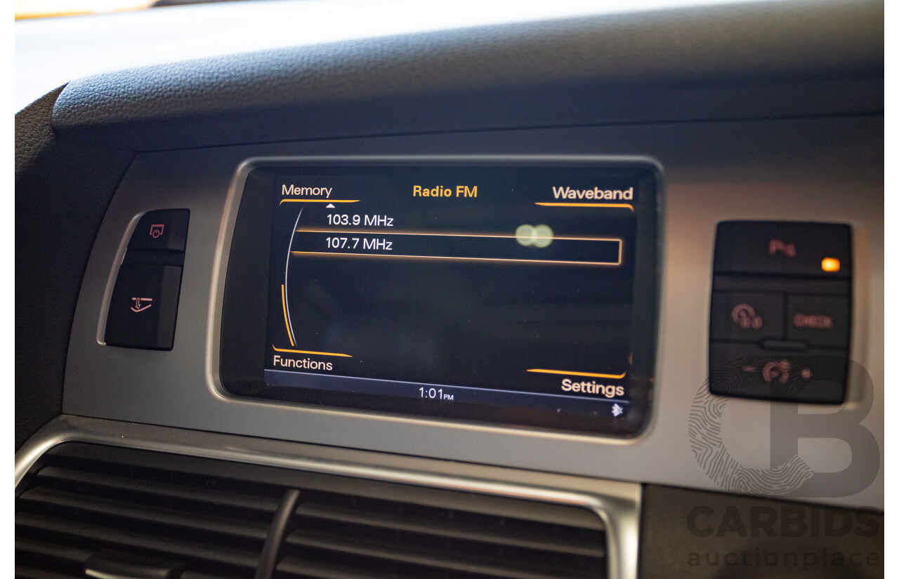 11/2012 Audi Q7 4.2 TDI Quattro (AWD) MY12 4D Wagon Black Twin Turbo 4.1L V8