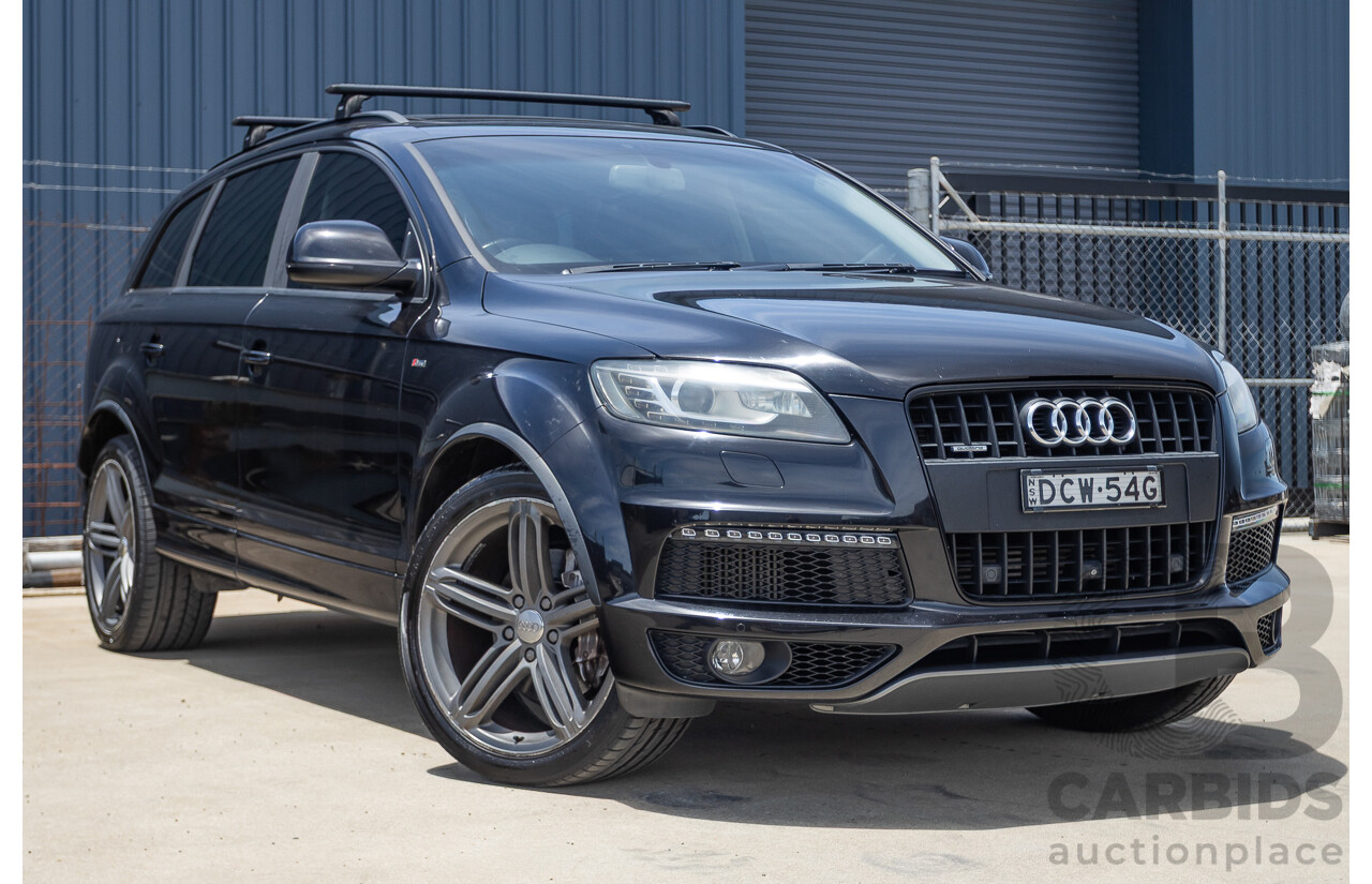 11/2012 Audi Q7 4.2 TDI Quattro (AWD) MY12 4D Wagon Black Twin Turbo 4.1L V8