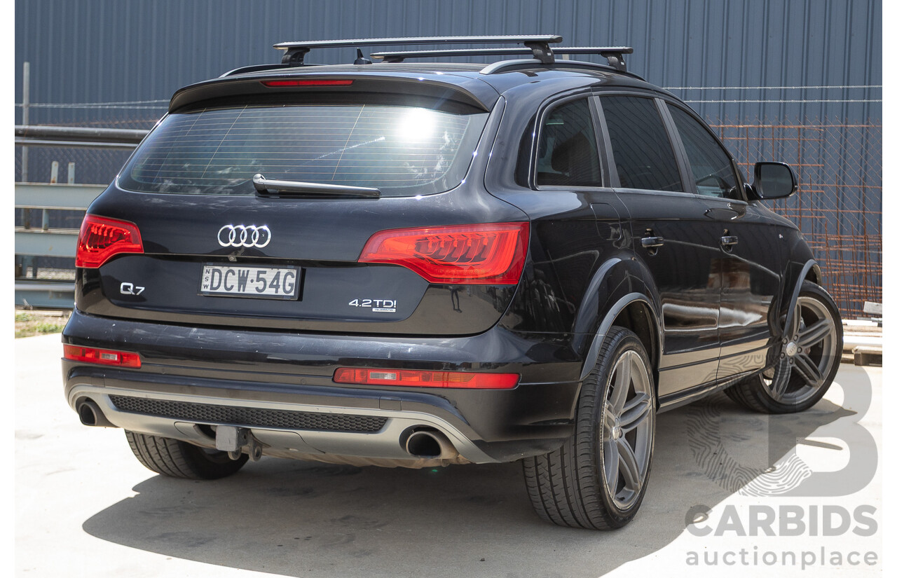 11/2012 Audi Q7 4.2 TDI Quattro (AWD) MY12 4D Wagon Black Twin Turbo 4.1L V8