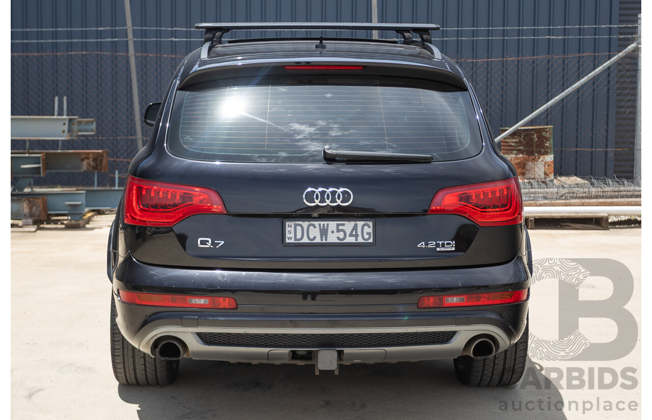 11/2012 Audi Q7 4.2 TDI Quattro (AWD) MY12 4D Wagon Black Twin Turbo 4.1L V8