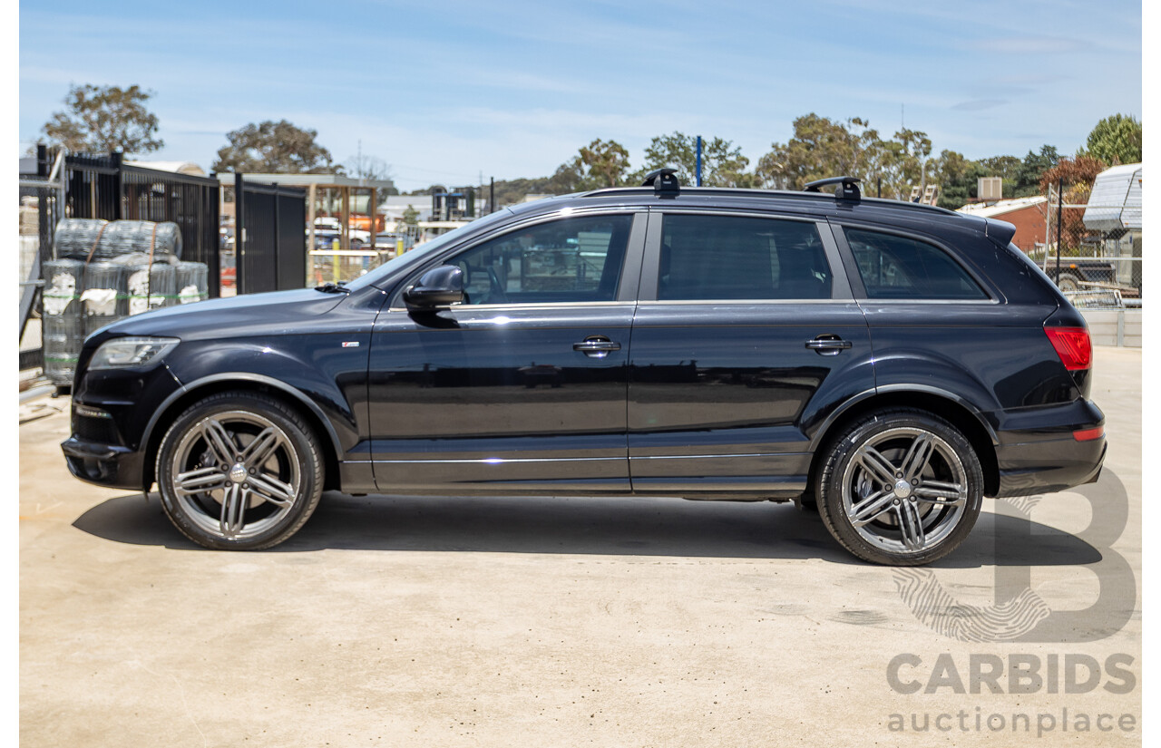 11/2012 Audi Q7 4.2 TDI Quattro (AWD) MY12 4D Wagon Black Twin Turbo 4.1L V8