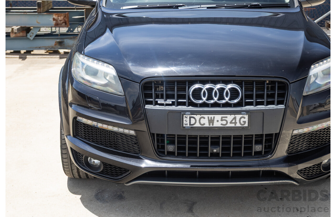 11/2012 Audi Q7 4.2 TDI Quattro (AWD) MY12 4D Wagon Black Twin Turbo 4.1L V8