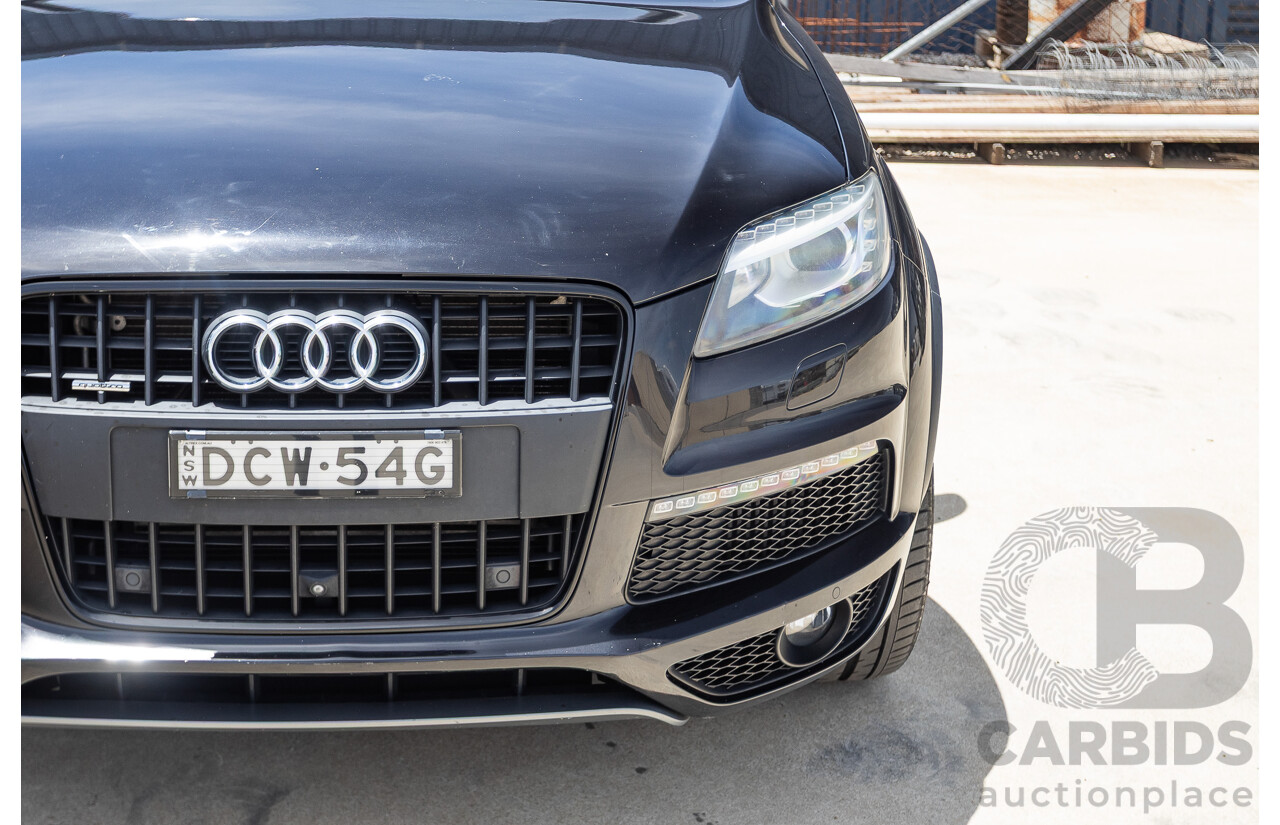 11/2012 Audi Q7 4.2 TDI Quattro (AWD) MY12 4D Wagon Black Twin Turbo 4.1L V8