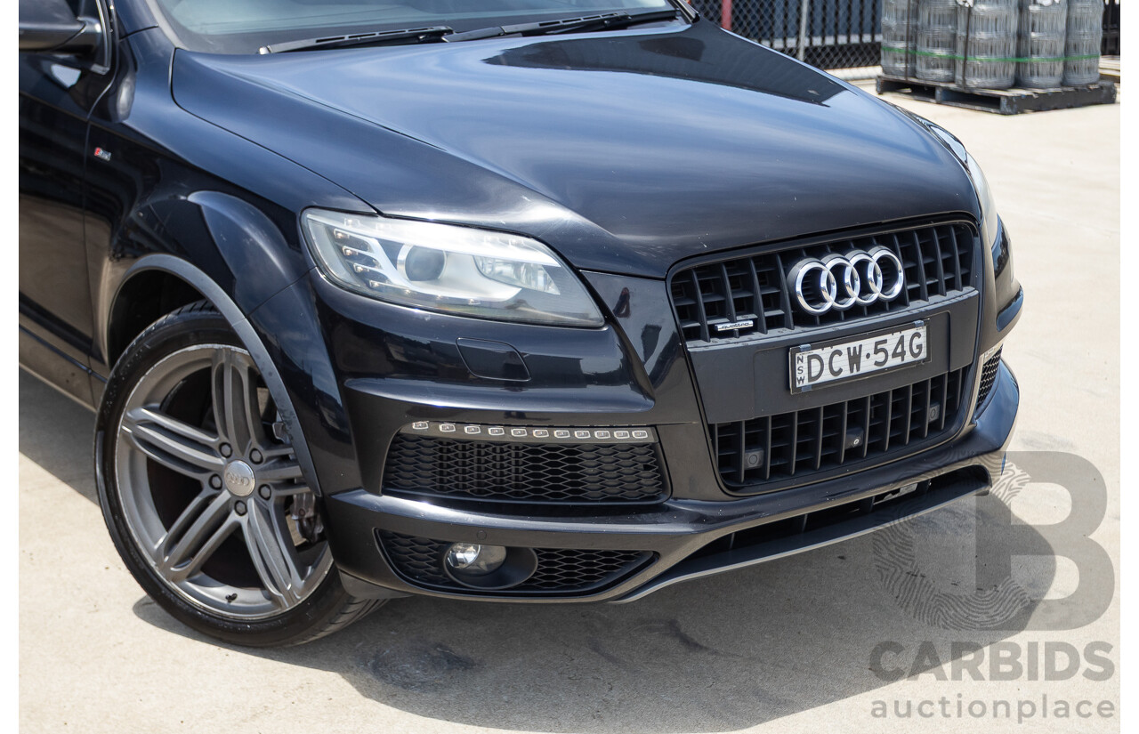 11/2012 Audi Q7 4.2 TDI Quattro (AWD) MY12 4D Wagon Black Twin Turbo 4.1L V8