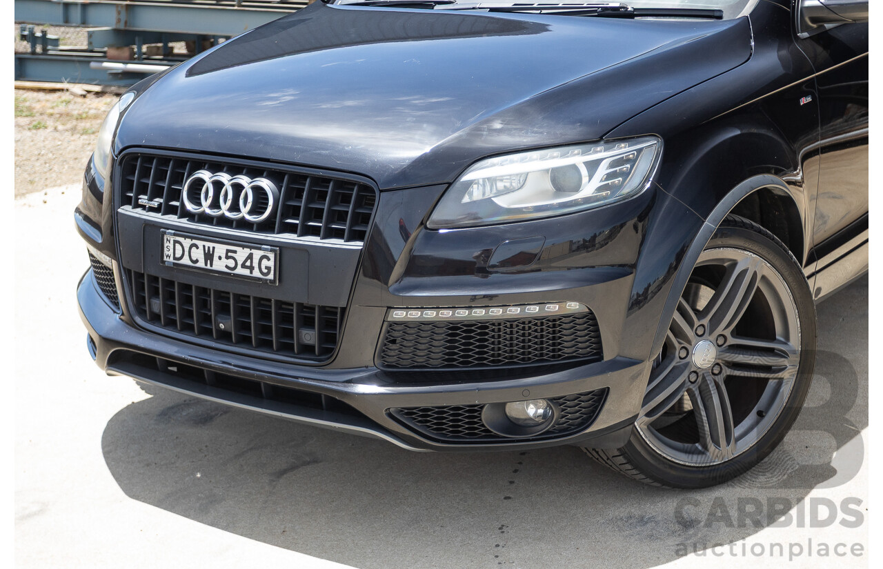 11/2012 Audi Q7 4.2 TDI Quattro (AWD) MY12 4D Wagon Black Twin Turbo 4.1L V8