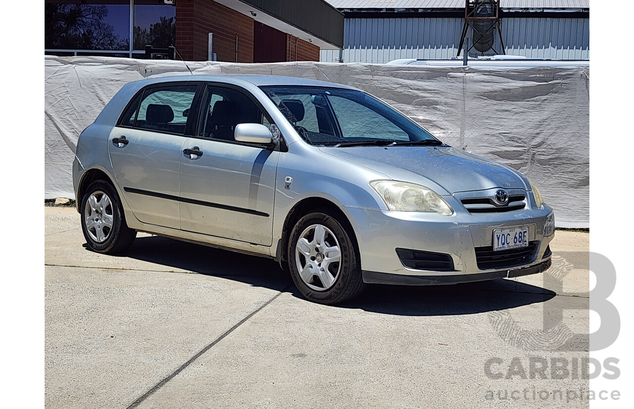 5/2006 Toyota Corolla Ascent ZZE122R 5d Hatchback Silver 1.8L