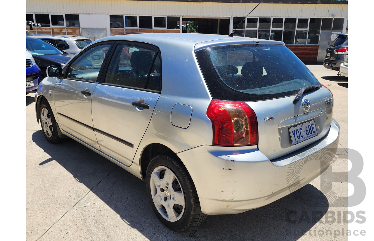 5/2006 Toyota Corolla Ascent ZZE122R 5d Hatchback Silver 1.8L