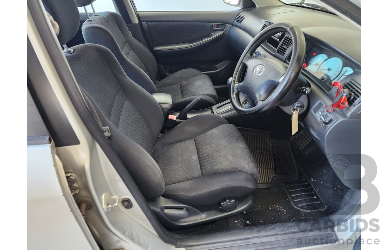 5/2006 Toyota Corolla Ascent ZZE122R 5d Hatchback Silver 1.8L