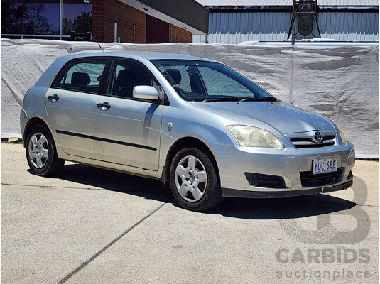5/2006 Toyota Corolla Ascent ZZE122R 5d Hatchback Silver 1.8L