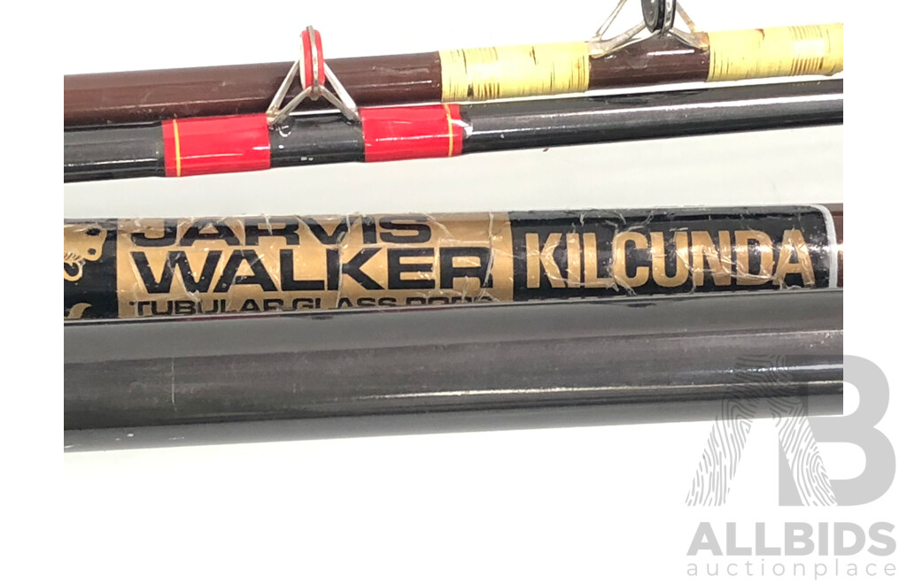 Jarvis Walker 3.85 Meter Beach Fishing Rods - Lot of Two