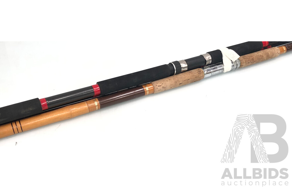 Jarvis Walker 3.85 Meter Beach Fishing Rods - Lot of Two