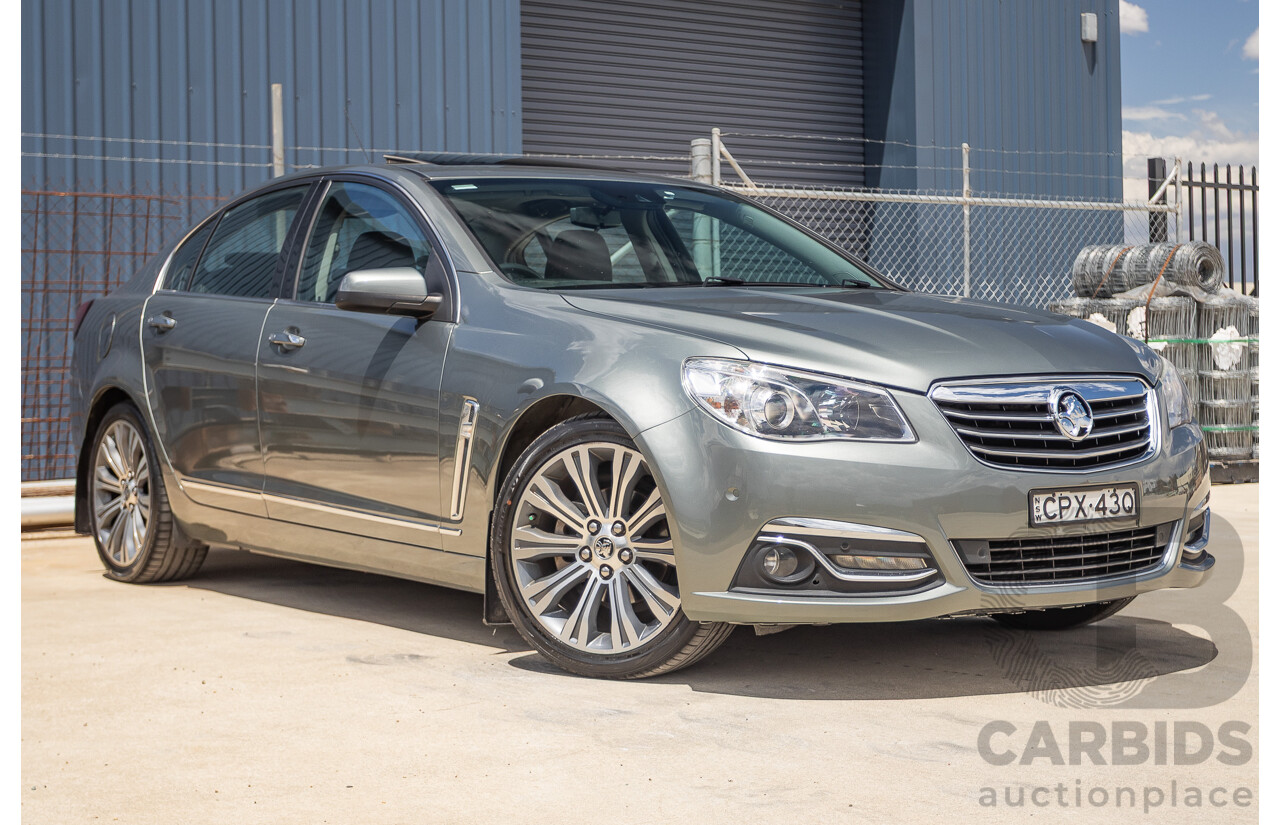 11/2013 Holden VF Calais V 4d Sedan Prussian Steel Metallic V6 3.6L