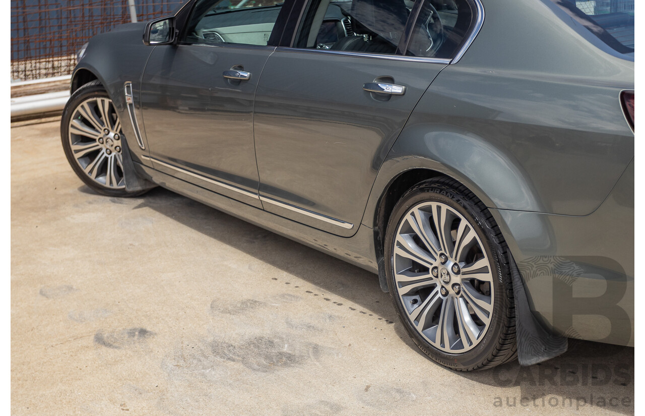 11/2013 Holden VF Calais V 4d Sedan Prussian Steel Metallic V6 3.6L