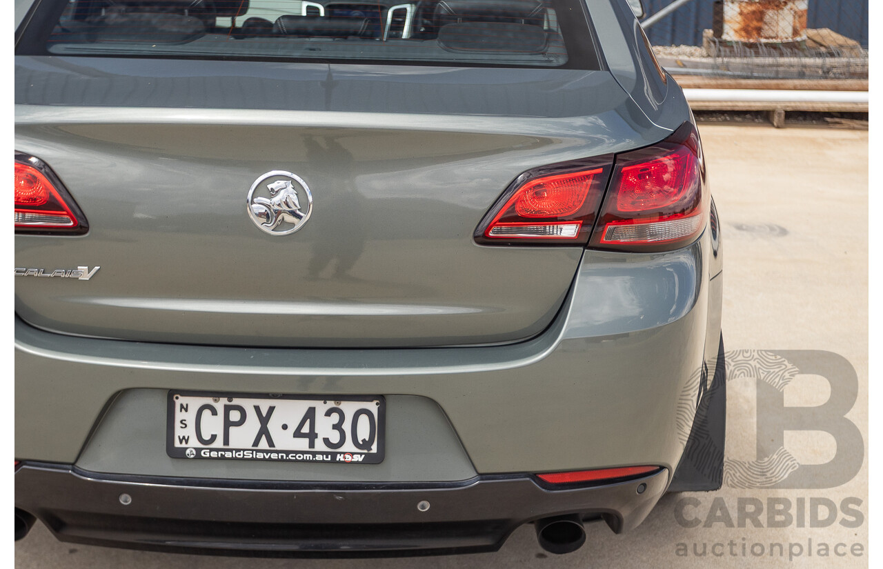 11/2013 Holden VF Calais V 4d Sedan Prussian Steel Metallic V6 3.6L