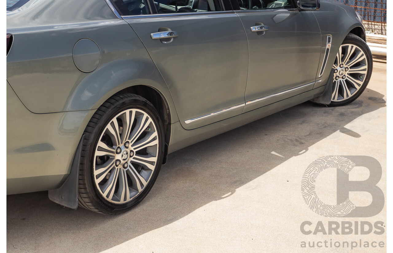 11/2013 Holden VF Calais V 4d Sedan Prussian Steel Metallic V6 3.6L