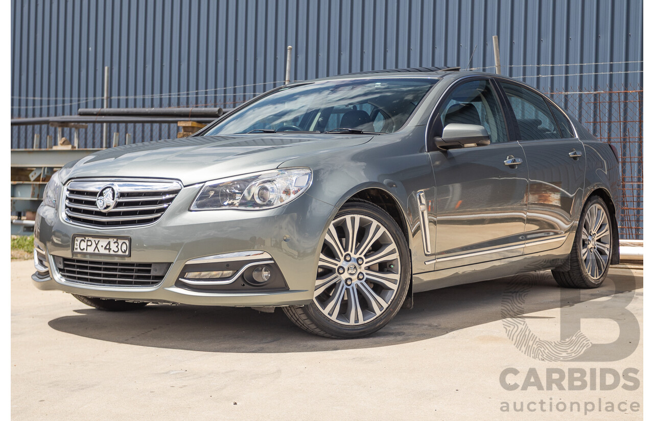 11/2013 Holden VF Calais V 4d Sedan Prussian Steel Metallic V6 3.6L