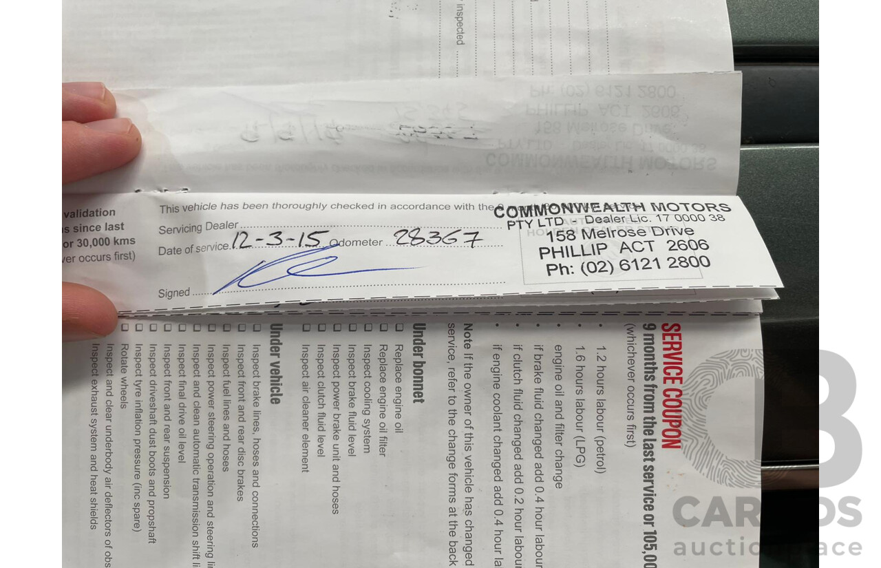 11/2013 Holden VF Calais V 4d Sedan Prussian Steel Metallic V6 3.6L