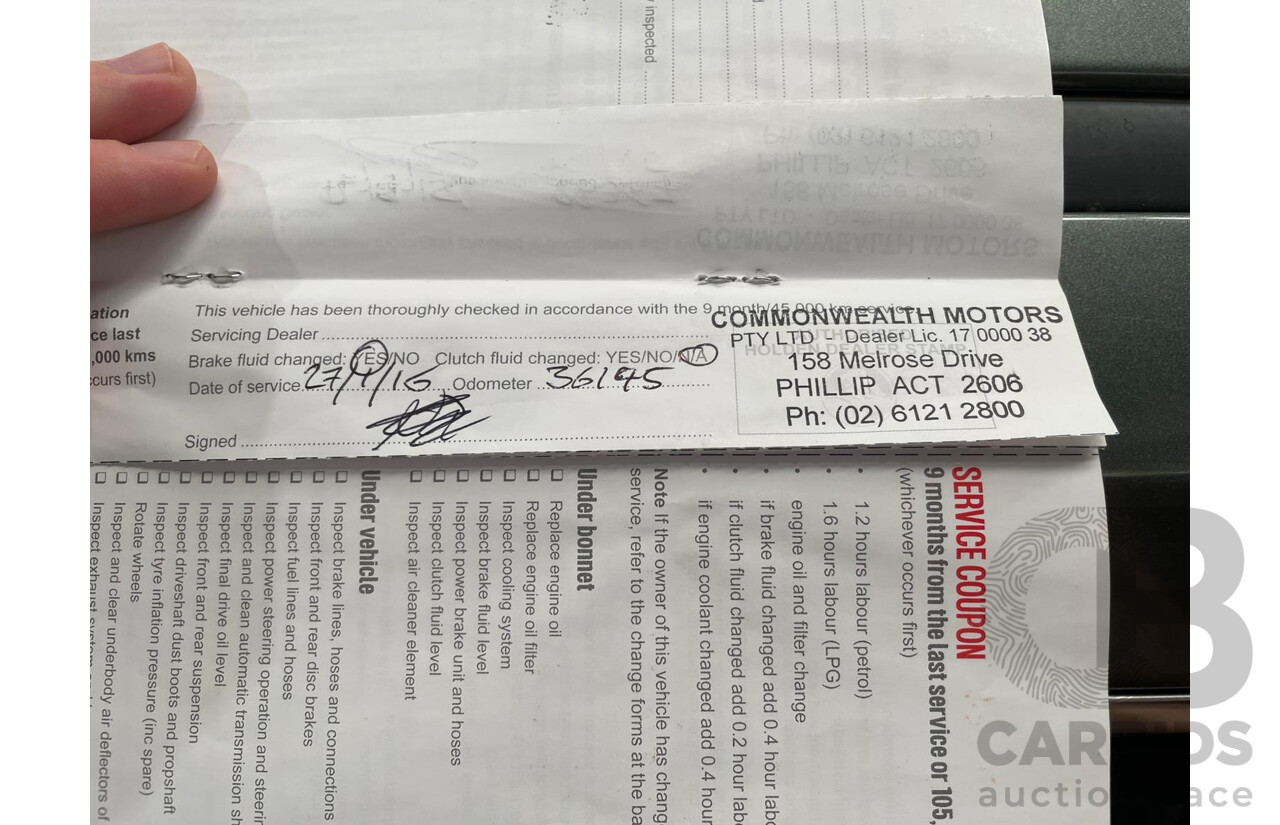 11/2013 Holden VF Calais V 4d Sedan Prussian Steel Metallic V6 3.6L