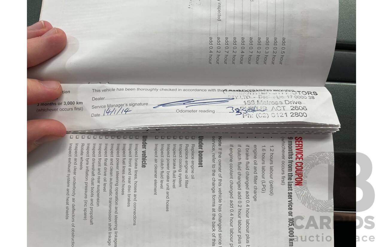 11/2013 Holden VF Calais V 4d Sedan Prussian Steel Metallic V6 3.6L