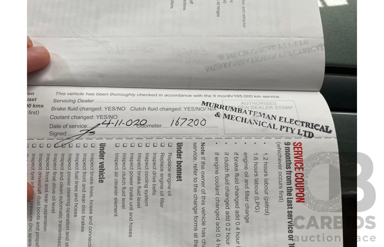 11/2013 Holden VF Calais V 4d Sedan Prussian Steel Metallic V6 3.6L