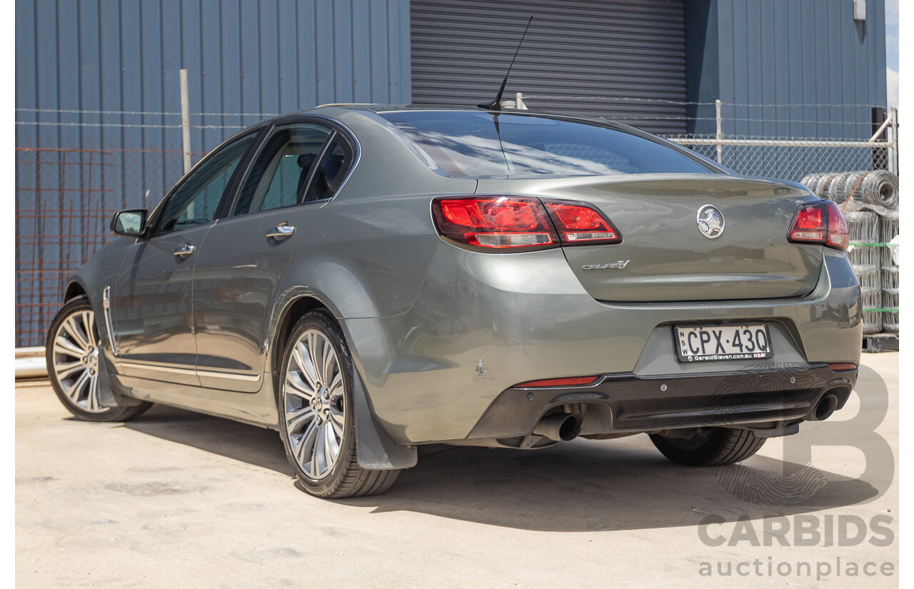 11/2013 Holden VF Calais V 4d Sedan Prussian Steel Metallic V6 3.6L